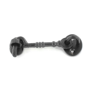 Securit Cabin Hook Cast Black 75mm