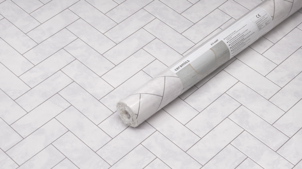 d-c-fix® Ceramics 3D Wallpaper Metallic Chevron