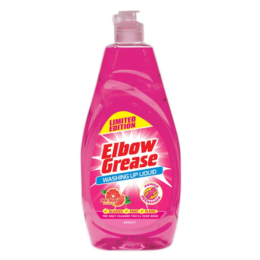 Elbow Grease Pink Washing Up Liquid 600ml