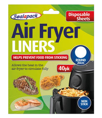 Sealapack Disposable Air Fryer Liner Round 40 Pack
