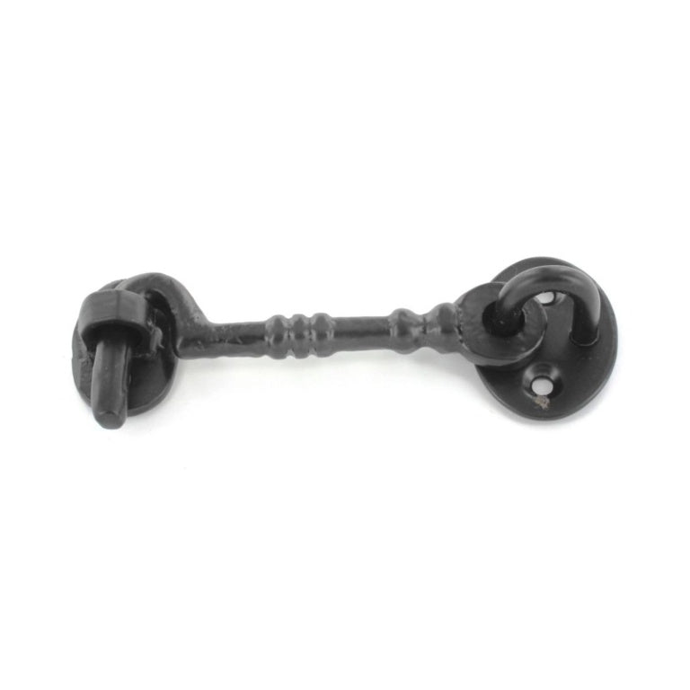 Securit Cabin Hook Cast Black 100mm