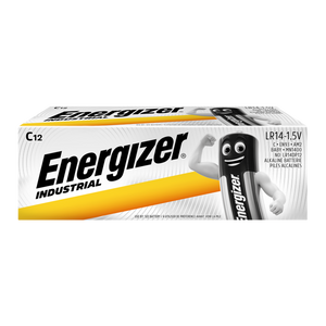 Energizer C Size Industrial Batteries Pack 12