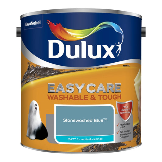 Dulux Easycare Washable & Tough Matt 2.5L Stonewashed Blue