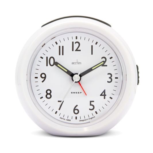 Grace Non Ticking Alarm Clock White