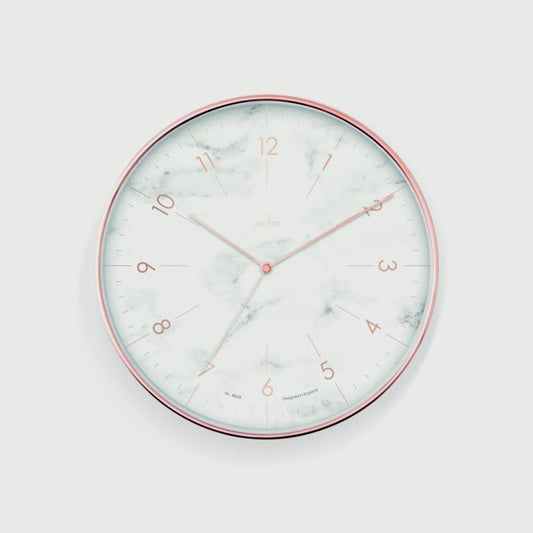 Webster Non Ticking Clock 30cm Copper