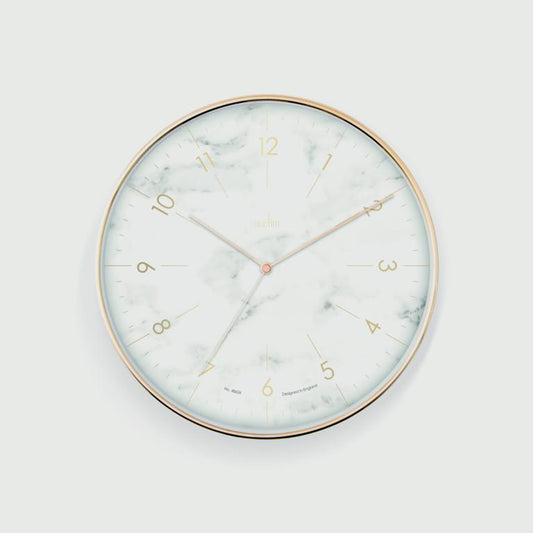 Webster Non Ticking Clock 30cm Brass