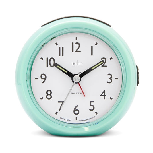 Grace Non Ticking Alarm Clock Mint Humbug