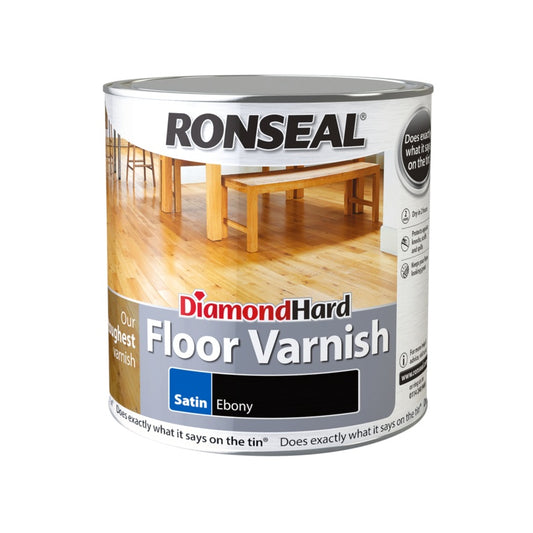Ronseal Diamond Hard Floor Varnish 2.5L Satin Graphite