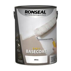 Ronseal 3 in 1 Basecoat White 5L