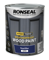 Ronseal 10 Year Weatherproof Satin Wood Paint 750ml Royal Blue