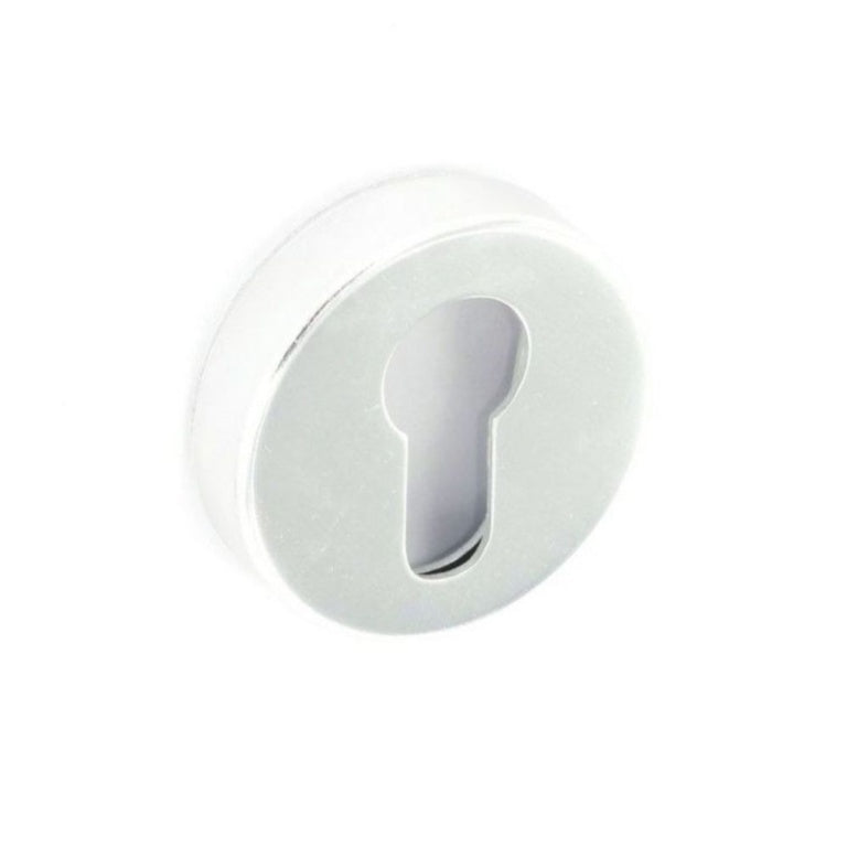 Securit Aluminium Escutcheon Euro Lock Polished 50mm Pack of 6