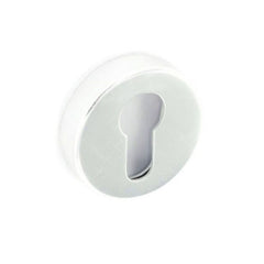 Securit Aluminium Escutcheon Euro Lock Polished 50mm Pack of 6