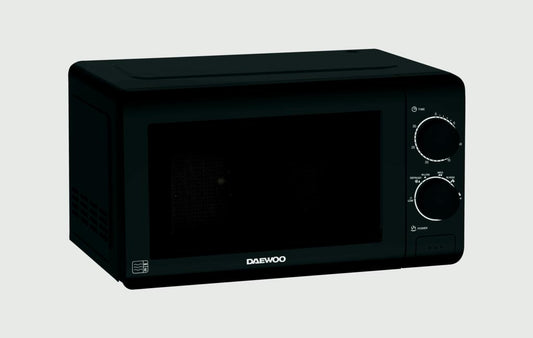 Daewoo Manual Microwave Black 20L 700W