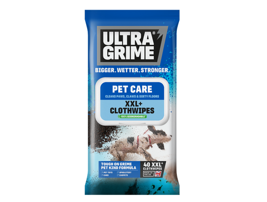 Ultragrime Life Pet Care Cloth Wipes XXL 40 Pack