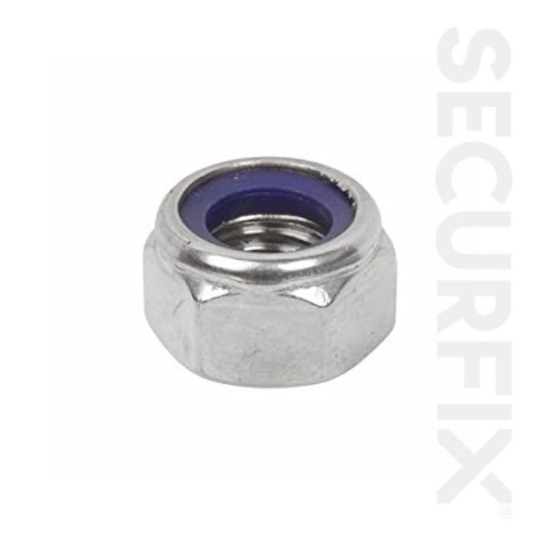 Securfix Nylon locking Nut 50 Pack M12