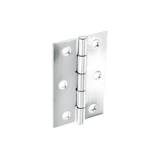 Securit Steel Butt Hinges Polished Chrome Plated (Pair) 75mm