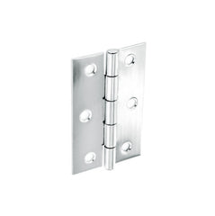 Securit Steel Butt Hinges Polished Chrome Plated (Pair) 75mm