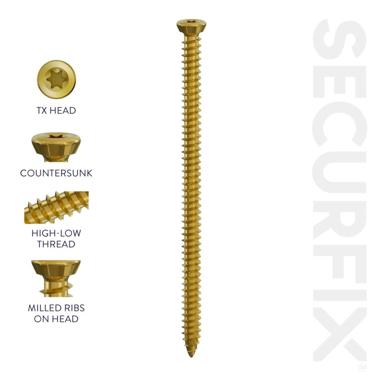 Securfix Concrete Frame Screw 10 Pack 7.5 x 92mm