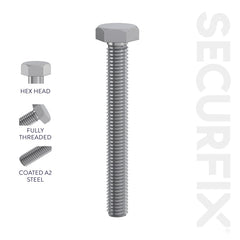 Securfix Hexagon Head Set Screws 100 Pack M10 x 30mm