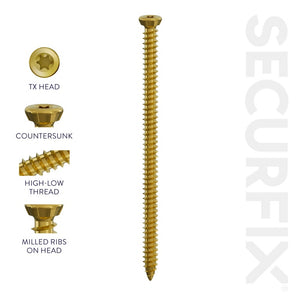 Securfix Concrete Frame Screw 10 Pack 7.5 x 27mm