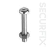 Securfix Pan Head Machine Screw 50 Pack M6 x 30mm