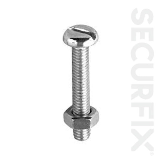 Securfix Pan Head Machine Screw 50 Pack M6 x 30mm