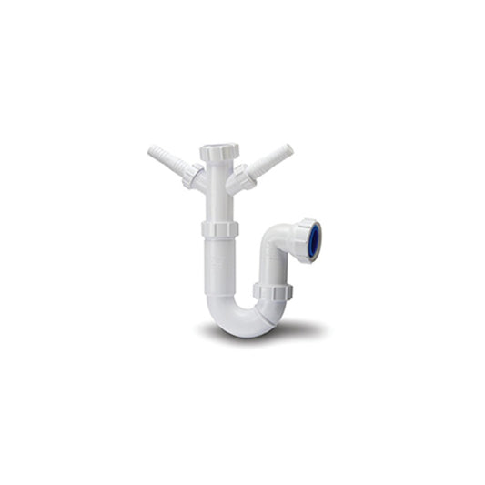 Oracstar Washing Machine Trap 2 Spigots 40mm