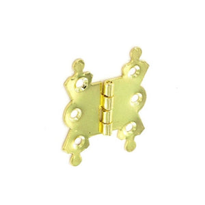 Securit Fancy Hinges Steel Brass Plated (Pair) 40mm