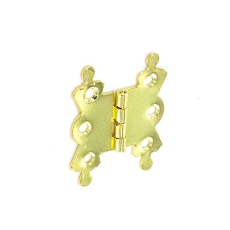 Securit Fancy Hinges Steel Brass Plated (Pair) 40mm