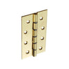 Securit Polished D.S.W. Brass Hinges (Pair) 75mm