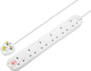 Masterplug Surge Protected Extension Lead 6 Gang 2m