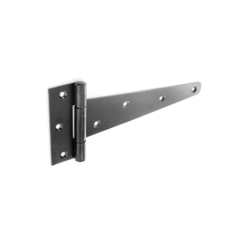 Securit Heavy Black Tee Hinges (Pair) 200mm (8")