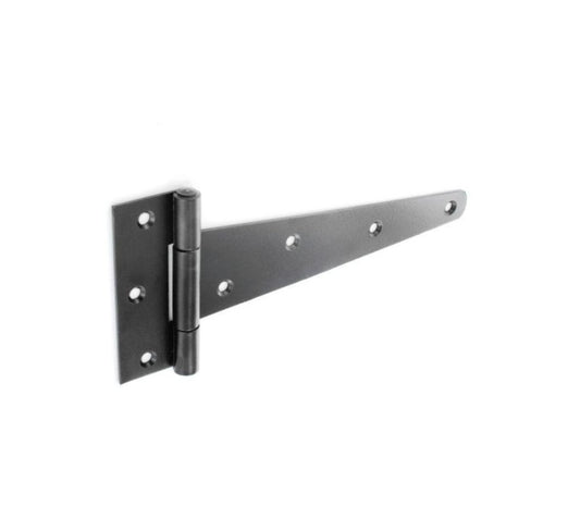 Securit Heavy Black Tee Hinges (Pair) 200mm (8")