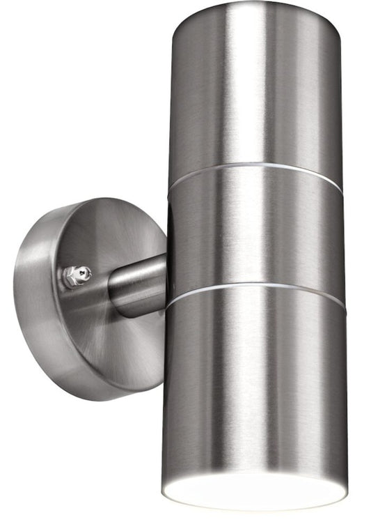Luceco External Up Down Wall Light Stainless Steel IP44
