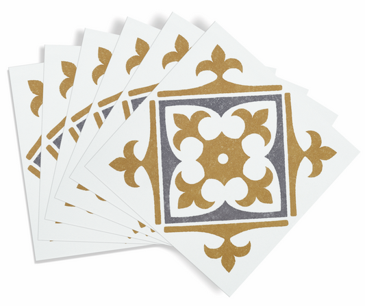 d-c-fix® Self Adhesive Wall Tile Nadia Gold 15cm x 15cm / Pack Of 6