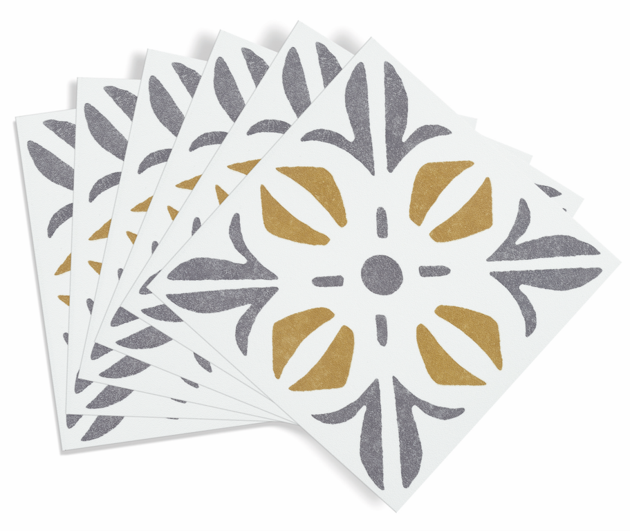d-c-fix® Self Adhesive Wall Tile Cuba Gold 15cm x 15cm / Pack Of 6