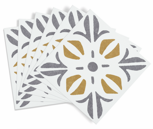 d-c-fix® Self Adhesive Wall Tile Cuba Gold 15cm x 15cm / Pack Of 6