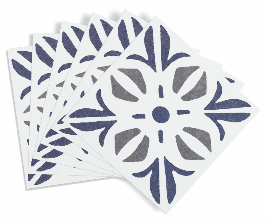 d-c-fix® Self Adhesive Wall Tile Cuba Blue 15cm x 15cm / Pack Of 6
