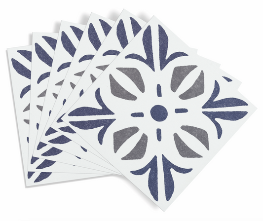 d-c-fix® Self Adhesive Wall Tile Cuba Blue 15cm x 15cm / Pack Of 6