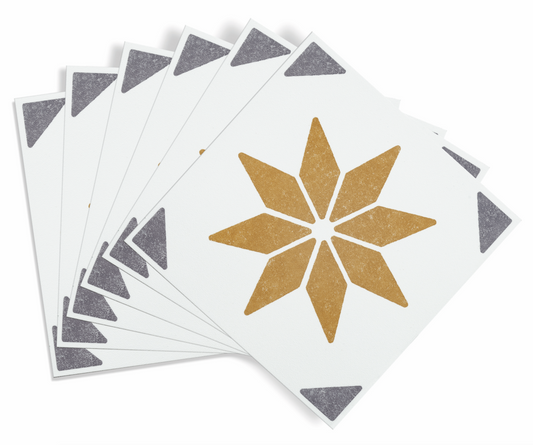 d-c-fix® Self Adhesive Wall Tile Alia Gold 15cm x 15cm / Pack Of 6