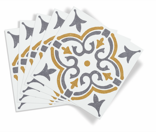 d-c-fix® Self Adhesive Wall Tile Jamila Gold 15cm x 15cm / Pack Of 6