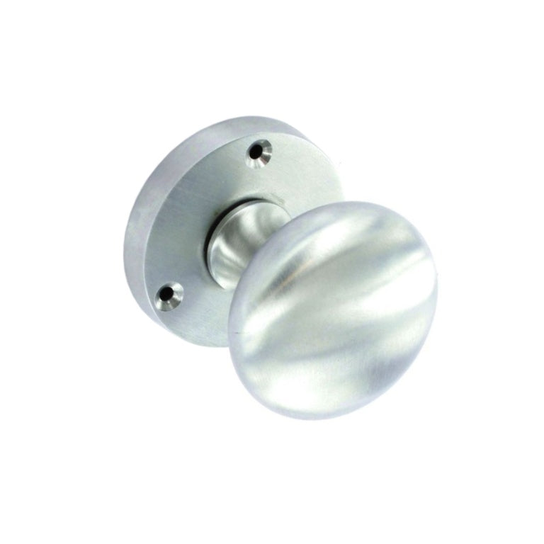 Securit Satin Chrome Mortice Knobs (Pair) 60mm
