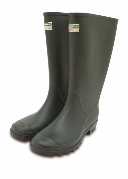Town & Country Eco Essential Wellington Boots Full Length Size 3