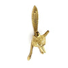 Securit Brass fox head knocker face fix 150mm, pack of 5 only available by special order