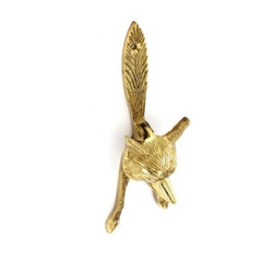 Securit Brass fox head knocker face fix 150mm, pack of 5 only available by special order