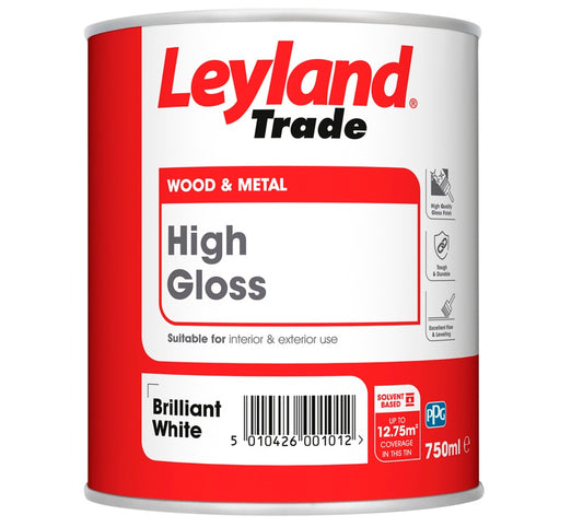 Leyland Trade High Gloss Brilliant White 750ml