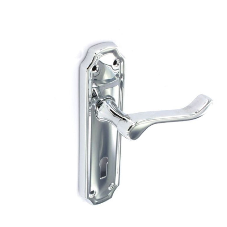 Securit Kempton chrome lock handles 170mm