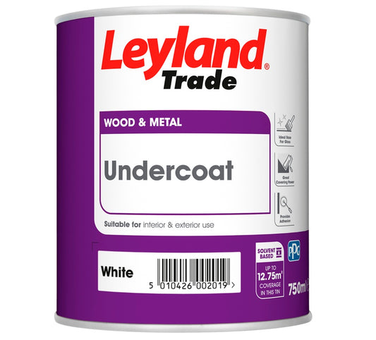 Leyland Trade Undercoat Brilliant White 750ml