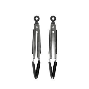 Fackelmann Stainless Steel Tongs With Silicone Head Set 2