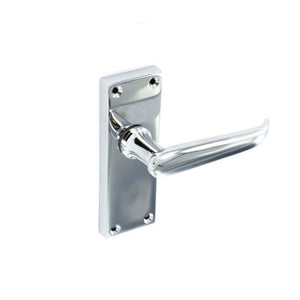 Securit Victorian Chrome Latch Handles (Pair) 120mm